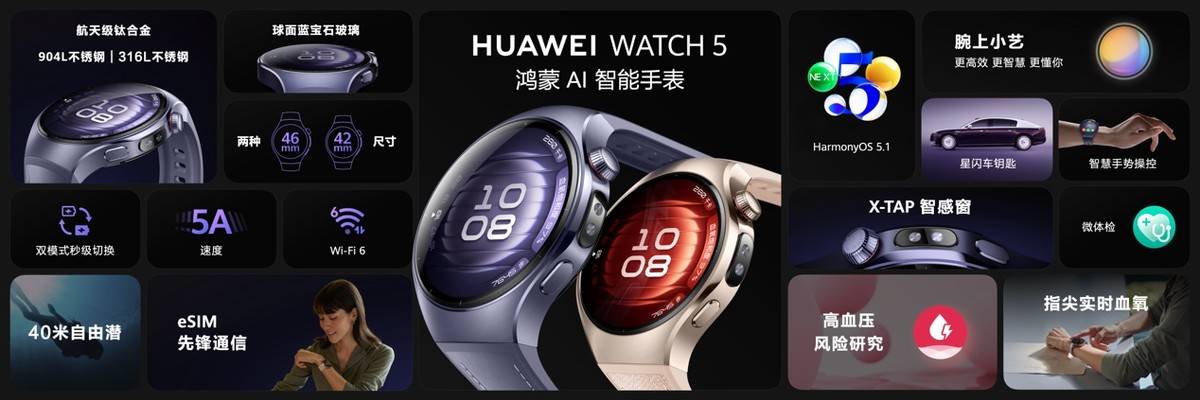 华为WATCH 5：健康监测、AI助手全面升级智能手表新标杆(图3)